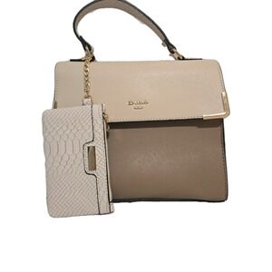 Dune London Womens Handbag With Wallet Cream And Brown